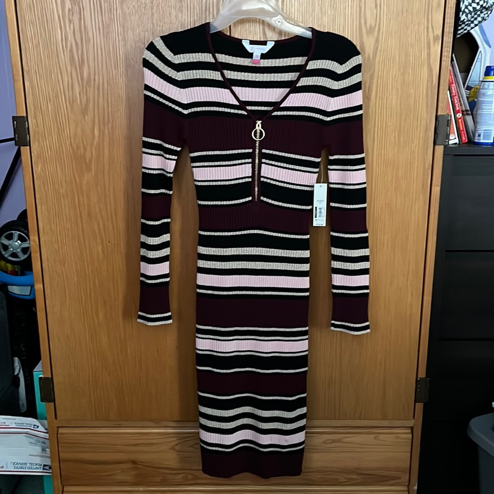 Striped Long Sleeve Dress